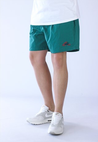 VINTAGE MENS PUMA BEACH SWIM LOGO SHORTS