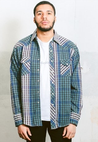 VINTAGE WRANGLER PLAID SHIRT