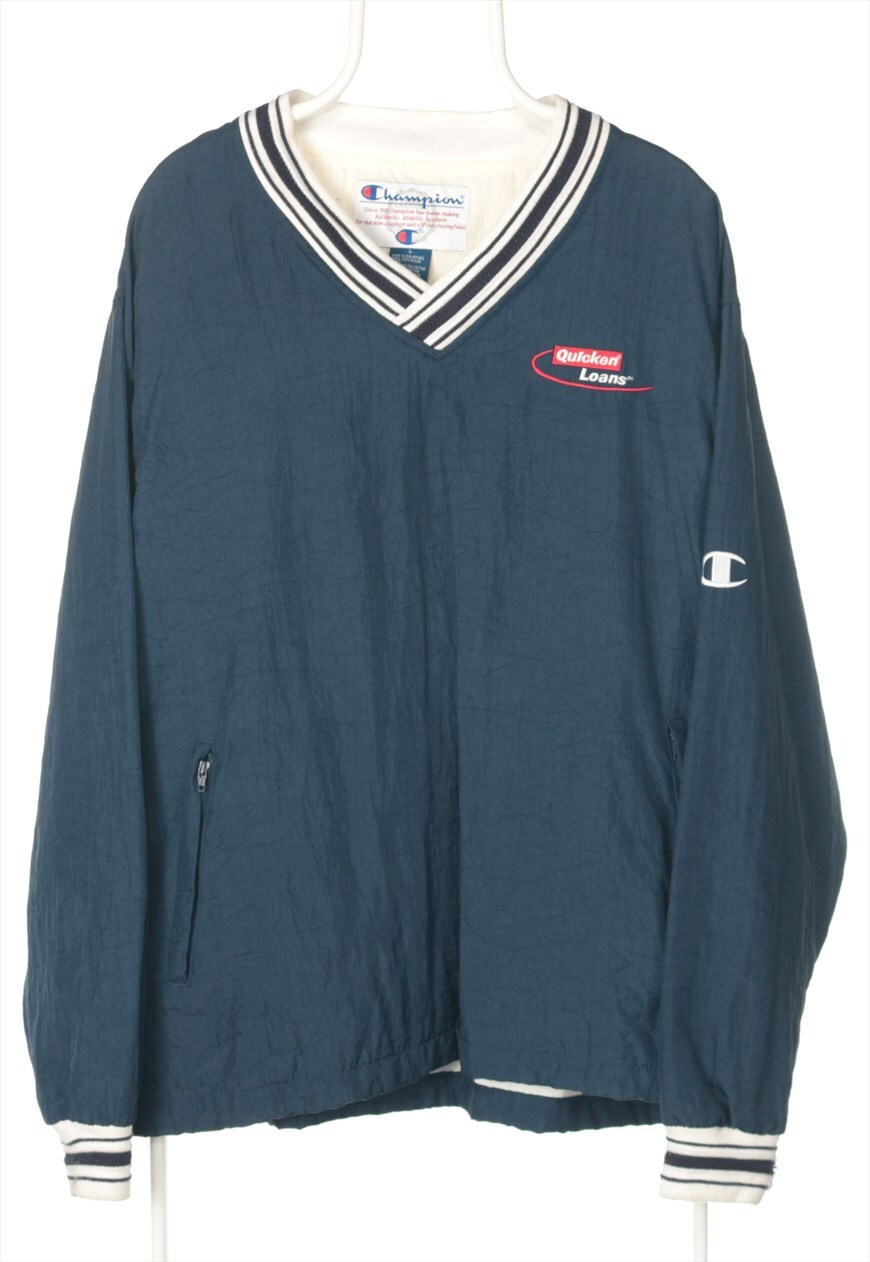 Champion v cheap neck pullover jacket