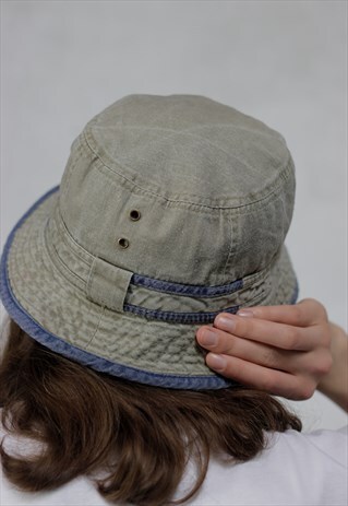 vintage denim bucket hat