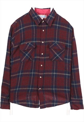 Wild River 90's Wool Overshirt Lumber Jack Long Sleeve Butto