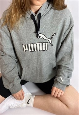 Vintage Puma Hoodie in grey