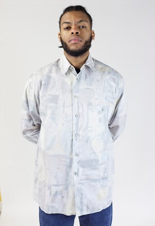 VINTAGE 90S ABSTRACT PATTERNED SHIRT