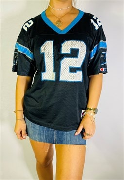 Vintage Size XL Champion Carolina Panthers Jersey In Black