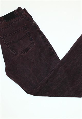 A.W. DUNMORE PURPLE STONEWASH DENIM JEANS