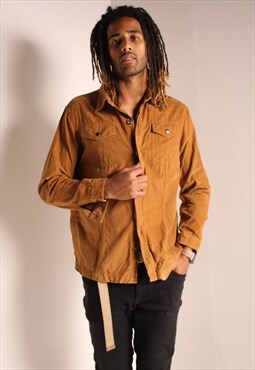 Vintage Corduroy Cord Shirt Brown