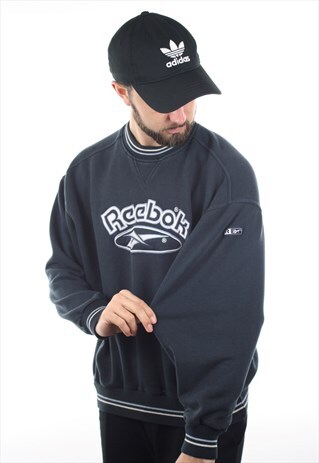 VINTAGE 90S REEBOK BIG LOGO SWEATSHIRT JUMPER