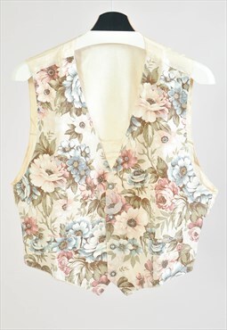 Vintage 90s vest in flower print