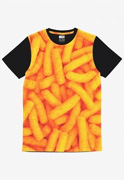 Cheese Puff Crisps Digital Photo Print Food T-Shirt 