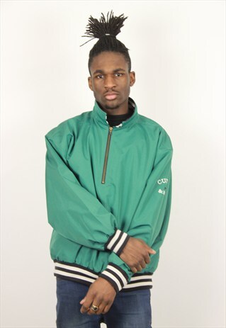 VINTAGE GREEN HLF ZIP JACKET