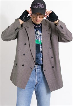 Vintage wool blazer suit preppy jacket