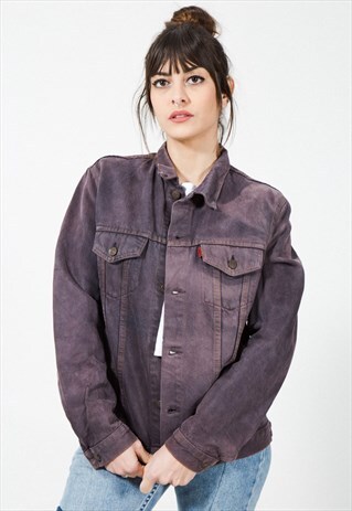 ON SALE VINTAGE 80S CLASSIC LEVI'S BASIC DENIM JACKET/ S8890