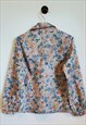 VINTAGE 60S FLORAL DITSY PRINT LONG SLEEVE SHIRT SIZE 8-10