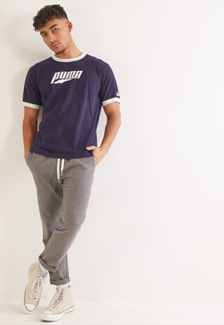 VINTAGE PUMA T-SHIRT NAVY
