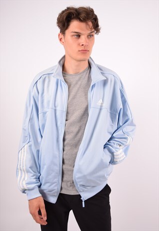 VINTAGE ADIDAS TRACKSUIT TOP JACKET BLUE