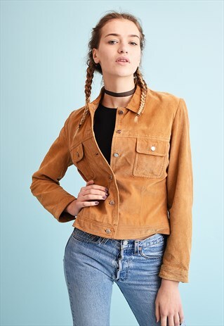 90'S RETRO GENUINE SUEDE SCANDI JACKET