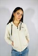 VINTAGE SIZE S THE NORTH FACE HOODIE IN CREAM