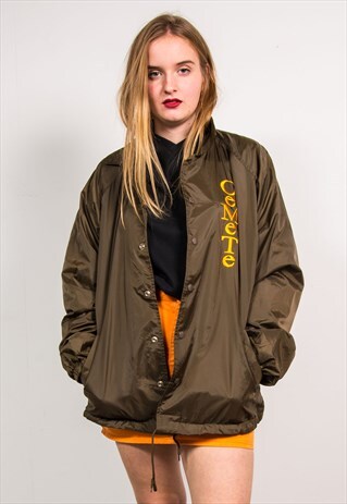 VINTAGE 90'S BROWN USA WORKWEAR COACH JACKET