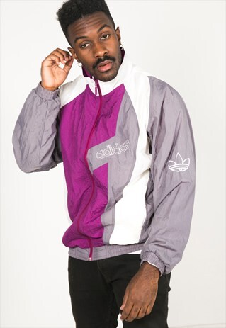 VINTAGE 80S USA ADIDAS SHELL SPORT JACKET / R251