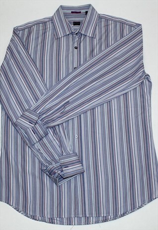 PAUL SMITH SIGNATURED CASUAL STRIPED SHIRT