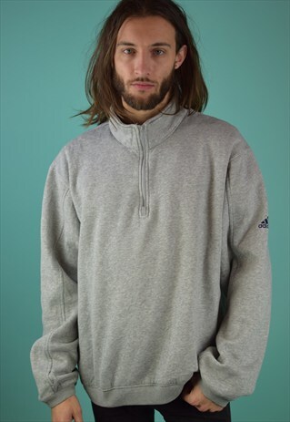 VINTAGE 90'S ADIDAS 1/4 ZIP SWEATSHIRT