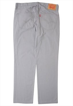 Vintage Levis 511 Slim Straight Grey Trousers Mens