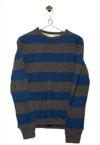 JOE SWEATER KNIT PATTERN GREY/BLUE