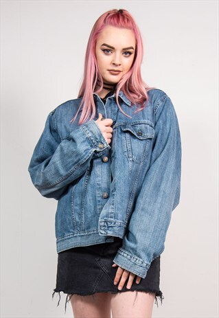 VINTAGE 90'S BLUE TOMMY HILFIGER DENIM JACKET