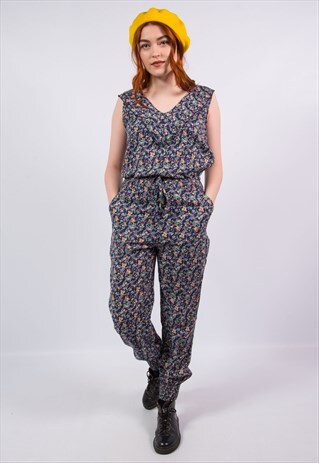 VINTAGE 90'S FLORAL JUMPSUIT