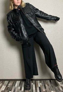Vintage 90's Levi's Black Leather Jacket