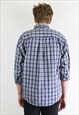 EDDIE BAUER VINTAGE MEN'S M SHIRT CHECKED LONG SLEEVED PLAID