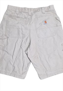 Men's Carhartt Carpenter Cargo Shorts In Beige Size W33