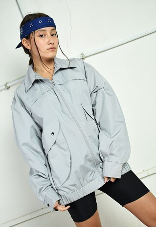 80'S RETRO NEUTRAL MIDSEASON THIN DADS OUTWEAR BOMBER JACKET