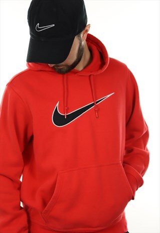 VINTAGE NIKE SWOOSH LOGO HOODIE SWEATSHIRT