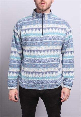 VINTAGE HALF ZIP FLEECE TOP