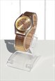 ALL GOLD WATCH WITH EXPANDER STRAP