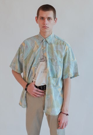 VINTAGE 90S FUNKY FESTIVAL SHIRT IN SHORT SLEEVE