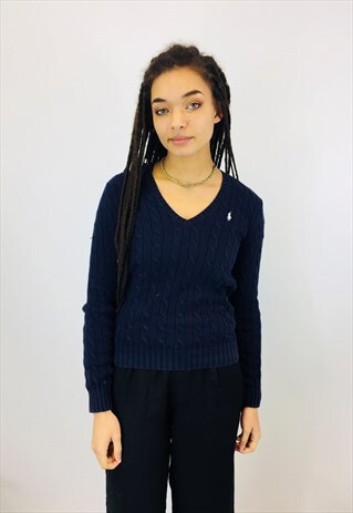 RALPH LAUREN CABLE KNIT COTTON JUMPER