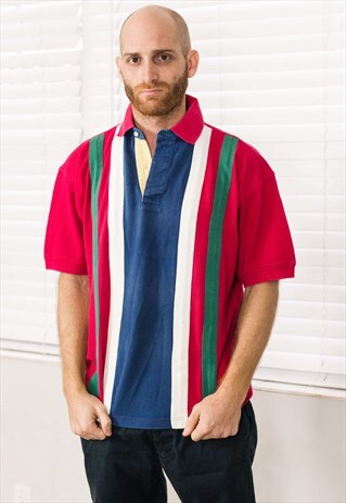 VINTAGE TOMMY HILFIGER SHIRT LOGO 90S S 12.8