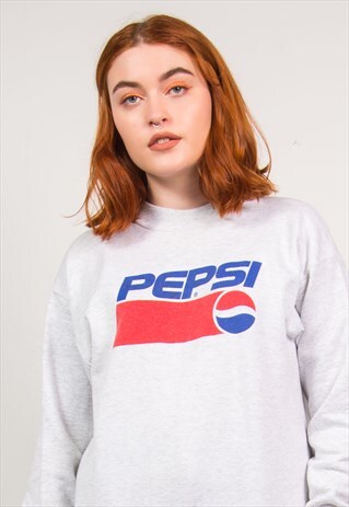 PEPSI VINTAGE 90'S GREY SWEATSHIRT