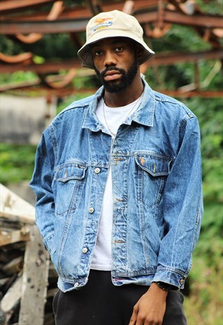 RETRO / 90'S / USPA / BLUE DENIM JACKET
