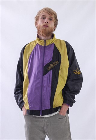 VINTAGE MENS ADIDAS LOGO TRACK SUIT WINDBREAKER JACKET