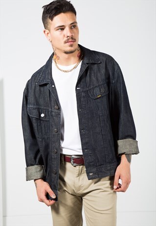 VINTAGE 80S CLASSIC LEE BASIC DENIM JACKET / S0265