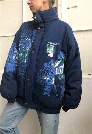 VINTAGE 90' OLDSCHOOL BOMBER UNISEX PUFFER JACKET