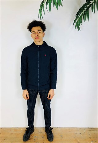 NAVY RALPH LAUREN HOODED JACKET