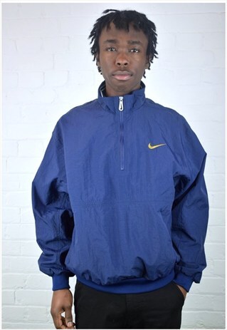 VINTAGE 90'S NIKE NYLON 1/4 ZIP PULLOVER GOLF JACKET