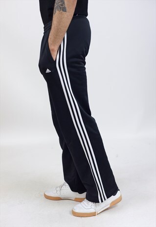 VINTAGE 90S ADIDAS BLACK TRACKSUIT BOTTOMS