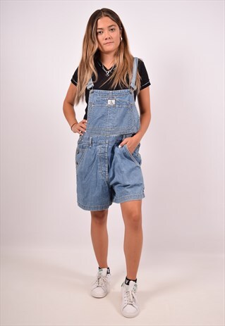 VINTAGE CALVIN KLEIN DENIM DUNGAREES BLUE