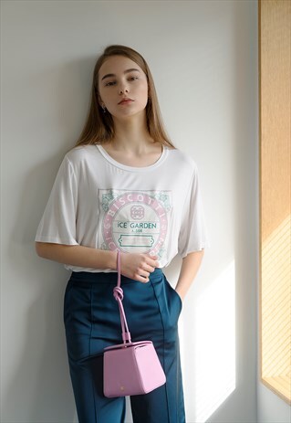BISCOTTI PRINT T-SHIRT(PINK GELATO)
