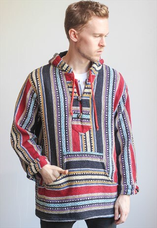 VINTAGE BAJA MEXICAN HOODIE